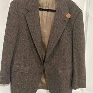 EVANE-PICONE 100% WOOL MEN BLAZER WITH PATCH ELBOWS SIZE42